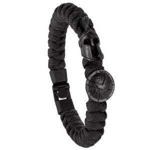 Bracelet de Survie Paracorde Noire : Gladiateur Noir-Mon Bracelet Homme