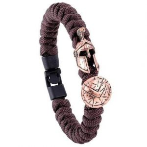 Bracelet de Survie Paracorde Marron : Gladiateur Bronze-Mon Bracelet Homme