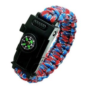 Bracelet de Survie en Paracorde Avec Boucle en Plastique et Lumière LED Samir-Mon Bracelet Homme