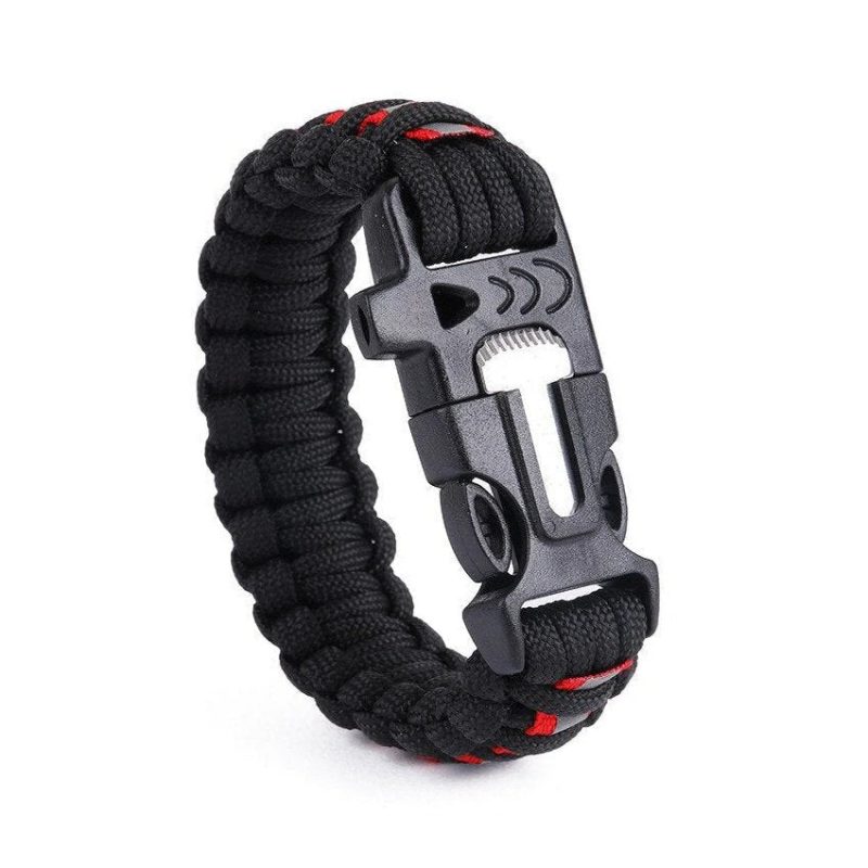 Bracelet de Survie en Paracorde Avec Grattoir et Sifflet Koda-Mon Bracelet Homme