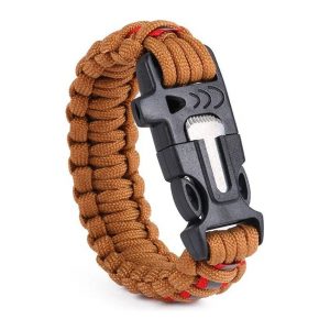 Bracelet de Survie en Paracorde Avec Grattoir et Sifflet Messiah-Mon Bracelet Homme