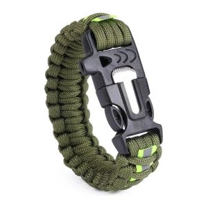 Bracelet de Survie en Paracorde Avec Grattoir et Sifflet Gage-Mon Bracelet Homme