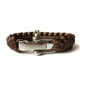 Bracelet de Survie en Paracorde Avec Manille en Acier Inoxydable Sean-Mon Bracelet Homme