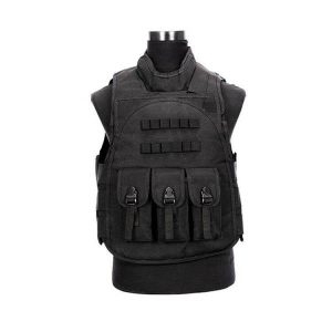 Gilet Tactique Noir Airsoft | Univers Camouflage