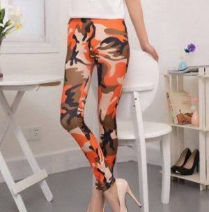 Pantalon Militaire Femme Orange